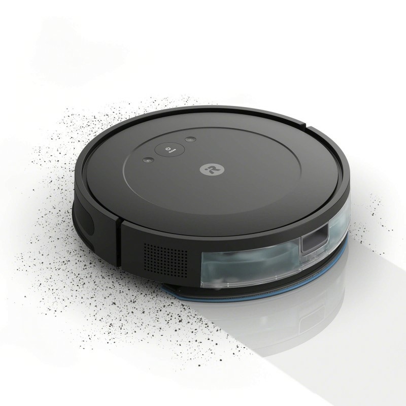 iRobot Roomba Combo Essential - Aspirapolvere e Lavapavimenti 2-in-1 Senza Sacchetto Nero, Potente Aspirazione, Autonomia 90 min, Controllabile tramite App