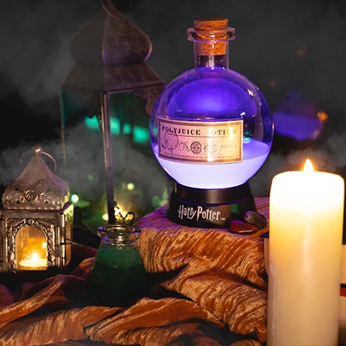 Fizz Creations Lampada da Tavolo Harry Potter Pozione Polisucco Multicolore - Cambia Colore - 13 cm