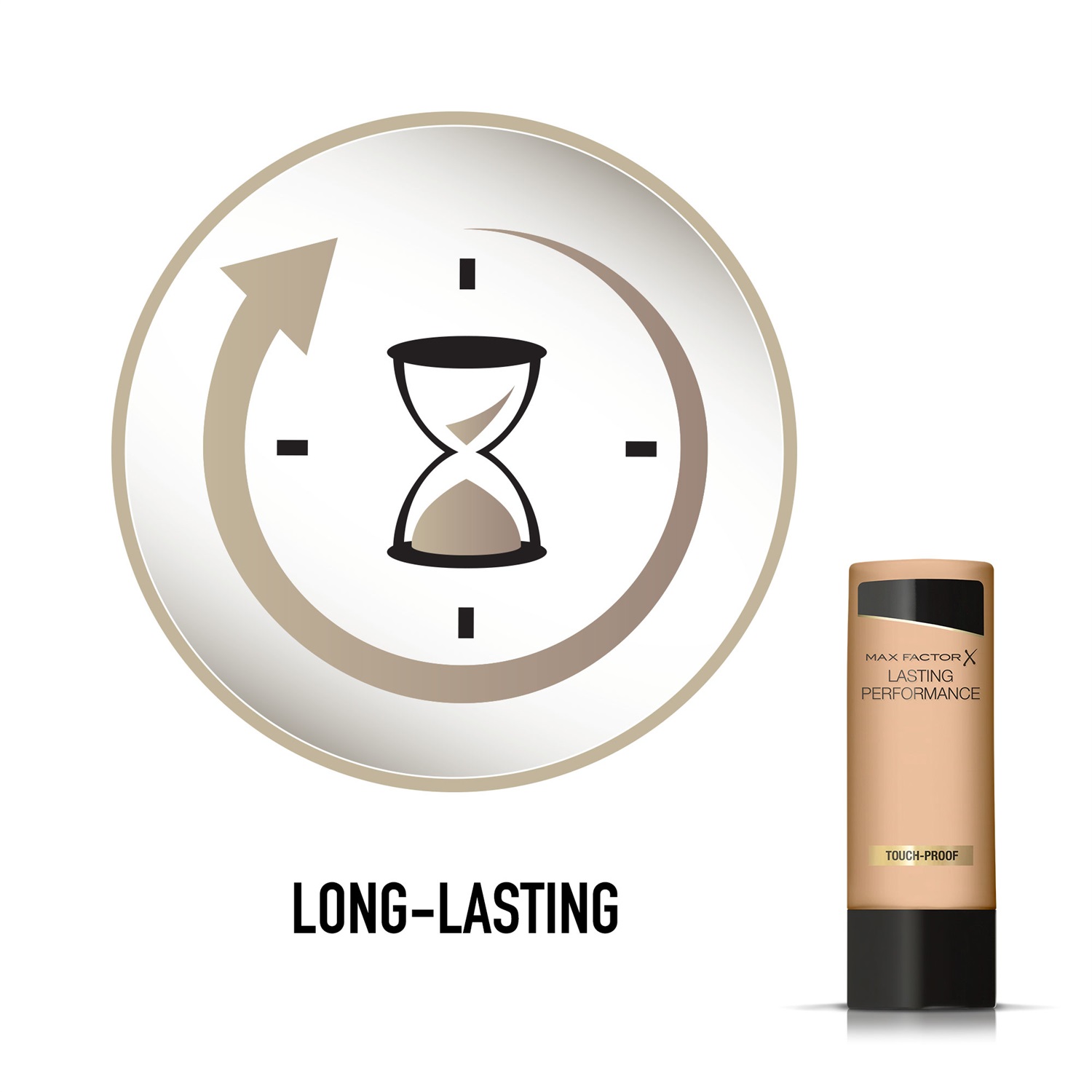 Max Factor Fondotinta Lasting Performance 111 Deep Beige 35ml - Alta Coprenza, Finish Matte, Lunga Durata