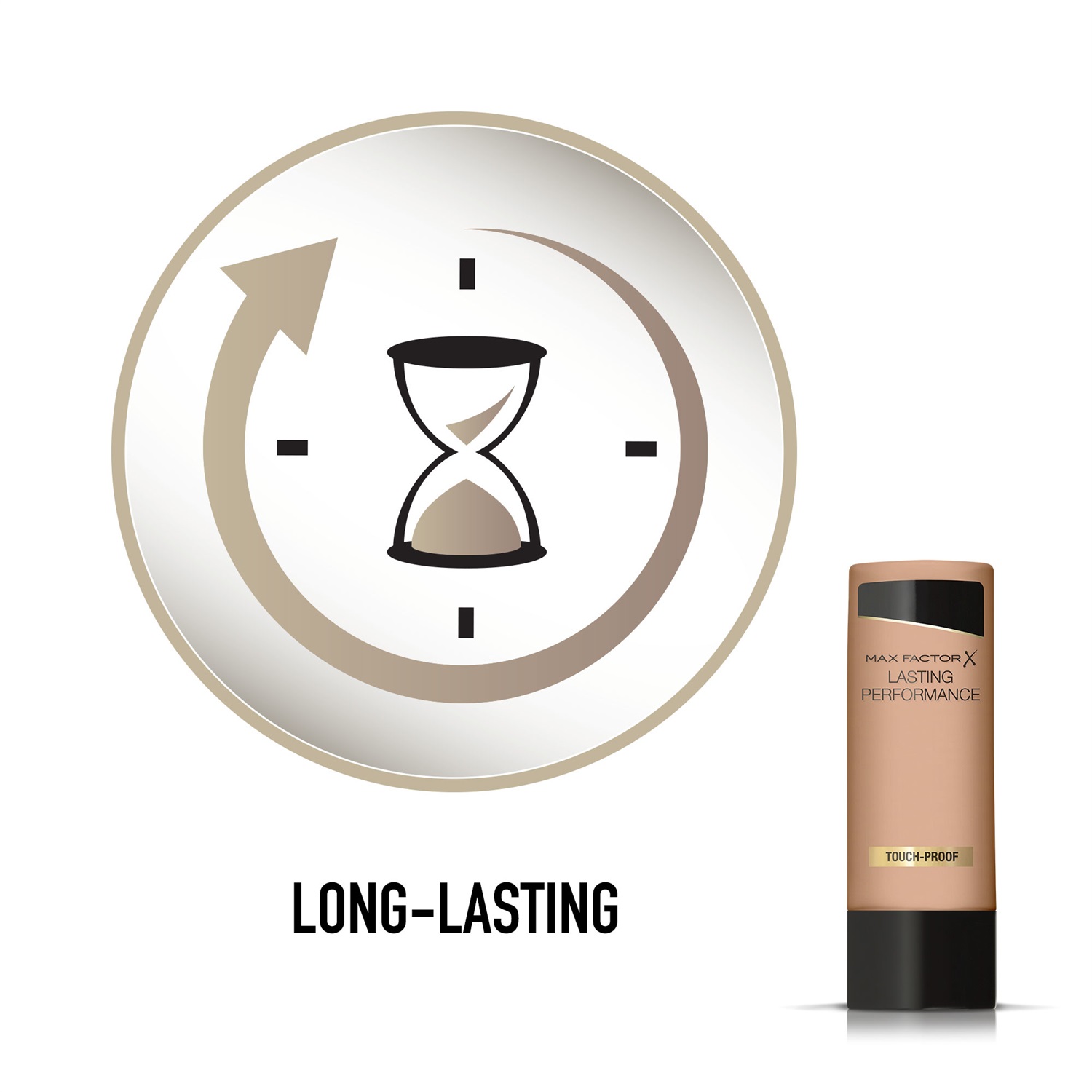 Max Factor Fondotinta Liquido Lasting Performance 108 Honey Beige - Alta Coprenza, Finish Matte, 35 ml