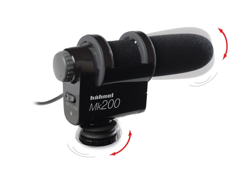 Hähnel HL MK200 Microfono Hi-Fi per Fotocamera Digitale con Accessori, Nero/Antracite
