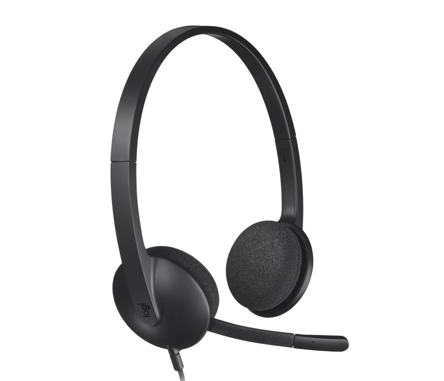 Logitech H340 Auricolare Cablato a Padiglione con Microfono USB Tipo A Nero - Frequenza 20-20000 Hz, Lunghezza Cavo 1,8 m, Peso 100 g
