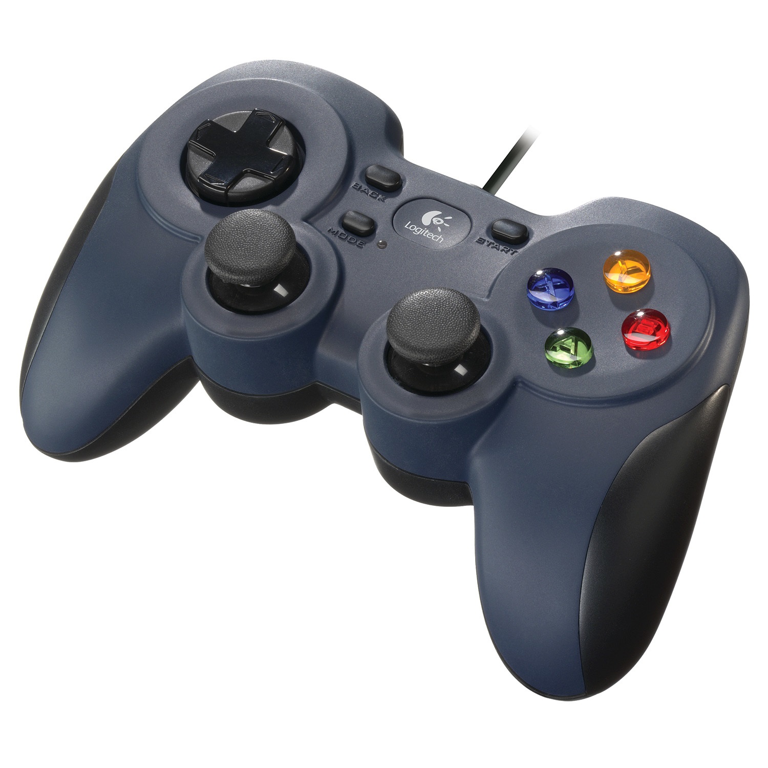 Logitech F310 Gamepad Cablato USB 2.0 per PC - 10 Pulsanti, Analogico/Digitale, Nero/Blu/Multicolore