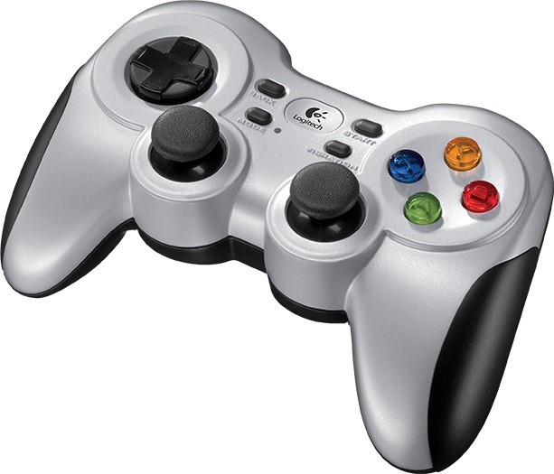 Logitech G F710 Wireless Gamepad Nero e Grigio - Connessione 2,4 GHz con Nano-ricevitore USB, Dual Vibration Feedback, D-Pad e Pulsanti Funzione per PC