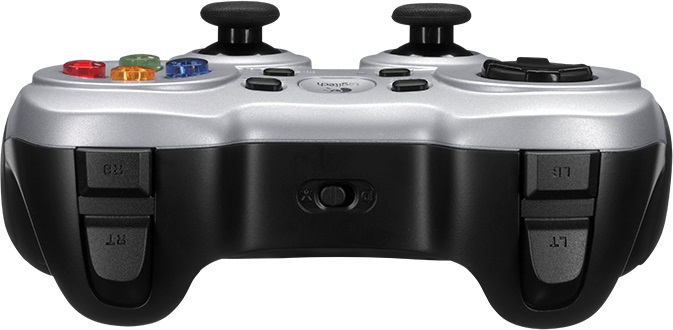 Logitech G F710 Wireless Gamepad Nero e Grigio - Connessione 2,4 GHz con Nano-ricevitore USB, Dual Vibration Feedback, D-Pad e Pulsanti Funzione per PC