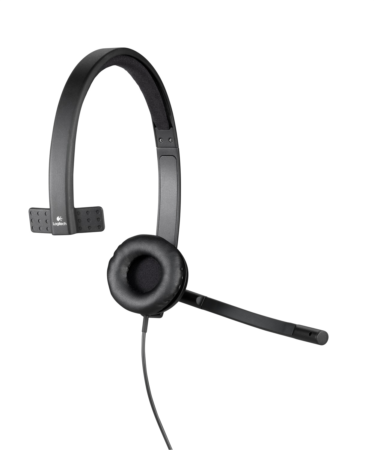 Logitech H570e Auricolare Cablato A Padiglione Ufficio USB tipo A Nero - Mono, Microfono Integrato, Qualità Audio Professionale