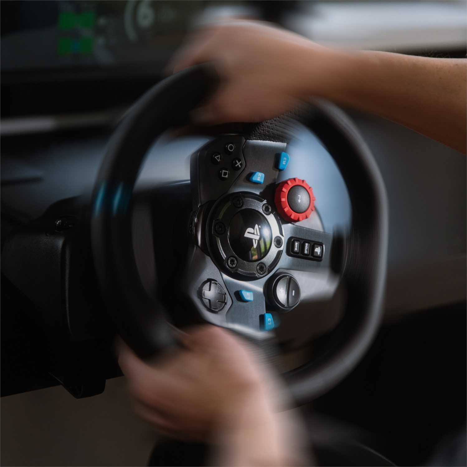 Logitech G G29 Driving Force - Volante da Corsa con Pedaliera, Ritorno di Forza Reale, Comandi Cambio in Acciaio Inossidabile, Coprivolante in Pelle, Compatibile con PS5, PS4, PC, Mac - Nero