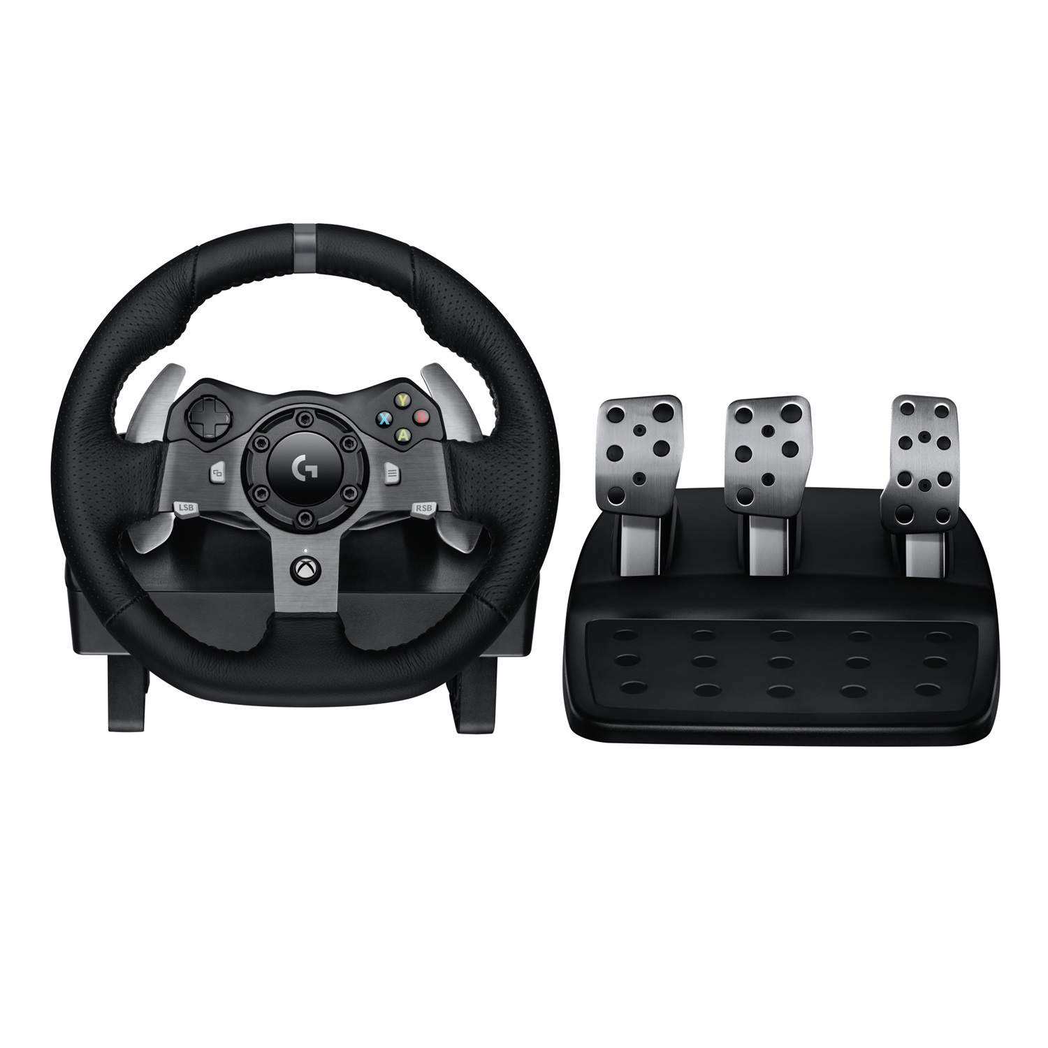 Logitech G920 Driving Force Volante da Corsa con Sterzo e Pedali, Cablato USB 2.0, Compatibile con PC, Xbox One, Xbox Series S e X, Colore Nero