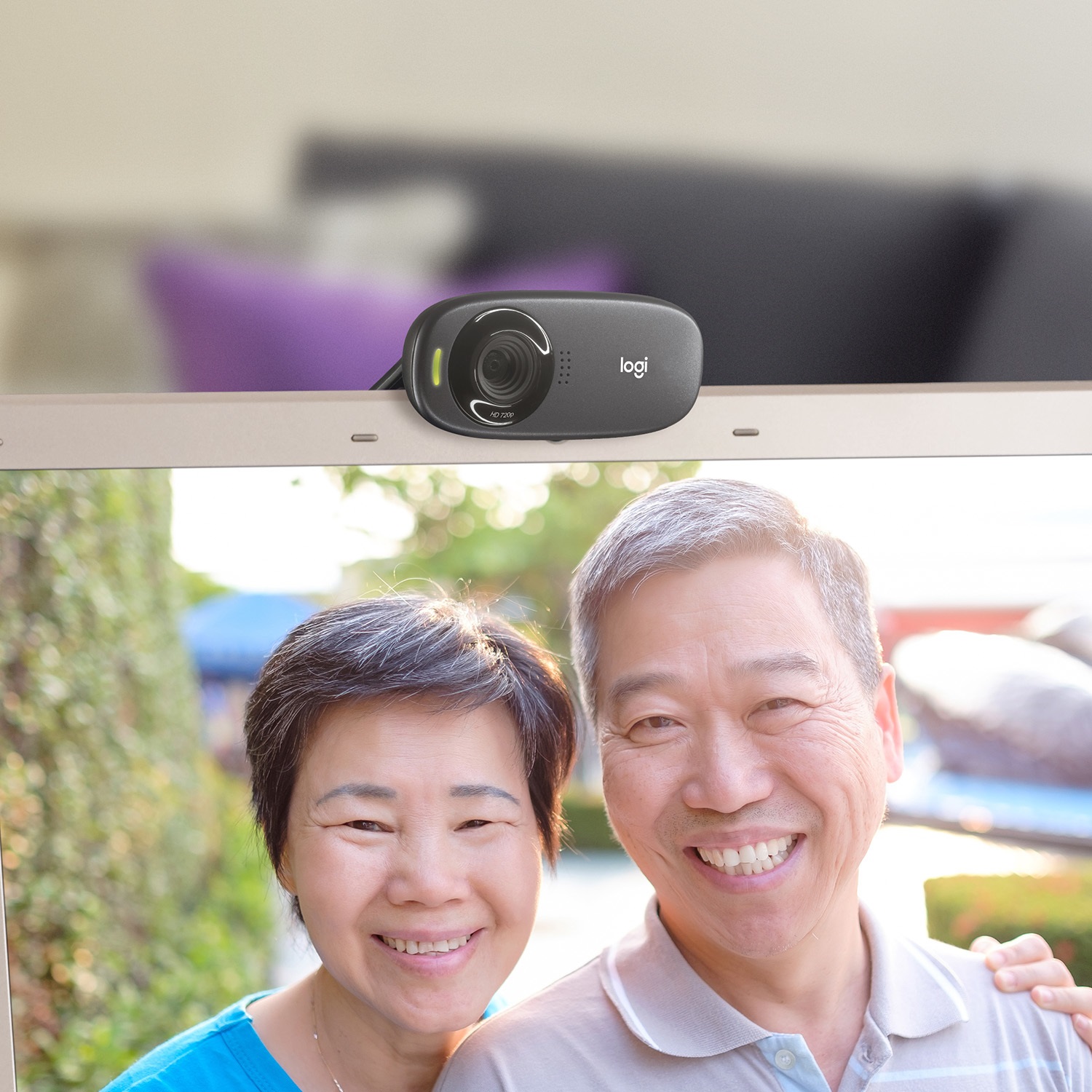 Logitech C310 HD Webcam 5 MP 1280 x 720 Pixel USB Nero con Microfono Integrato e Correzione Luce