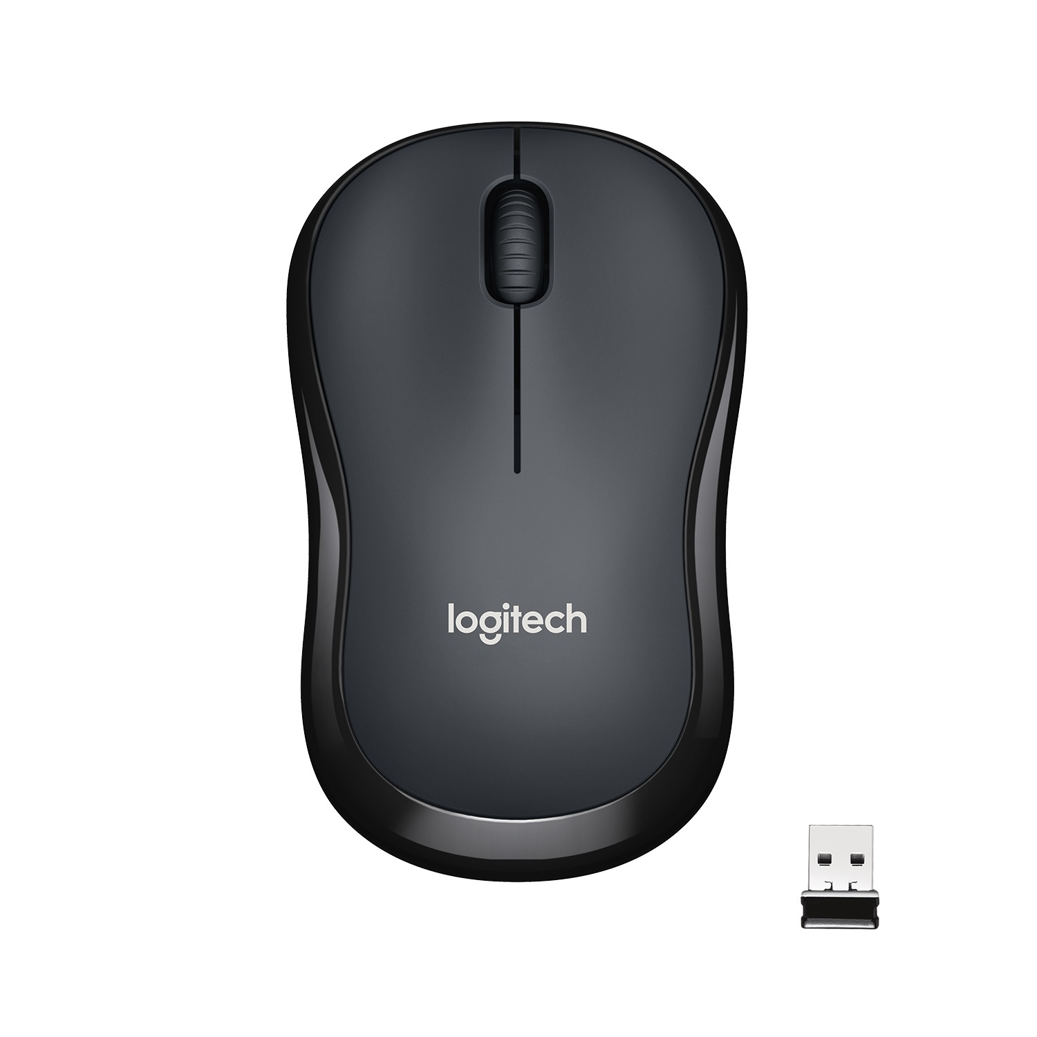 Logitech M220 SILENT Mouse Wireless, 2.4 GHz con Ricevitore USB, Tracciamento Ottico 1000 DPI, Durata Batteria di 18 Mesi, Ambidestro, Compatibile con PC, Mac e Laptop - Antracite