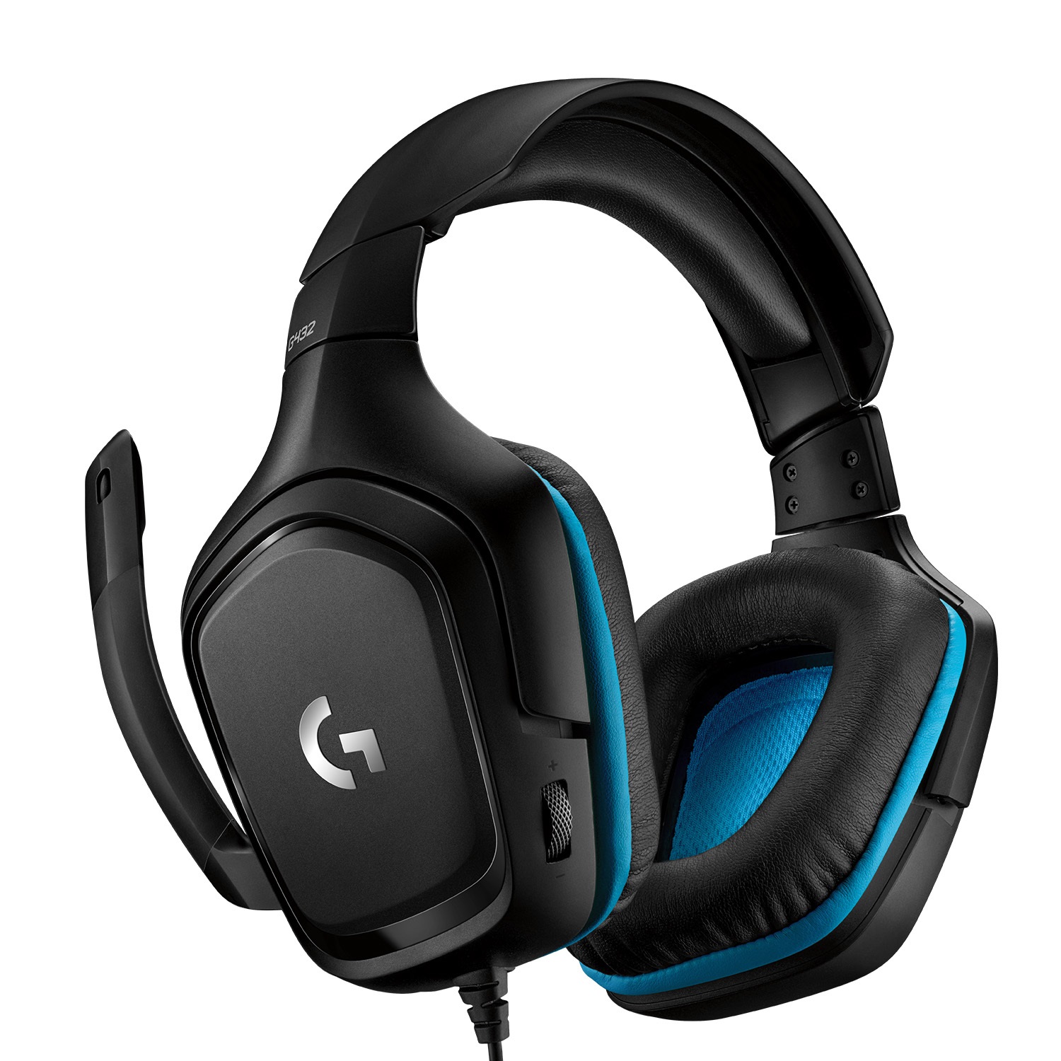 Logitech G432 Cuffia Gaming Cablate con Audio Surround 7.1, Driver da 50 mm, Microfono Flip-to-Mute, Nero/Blu