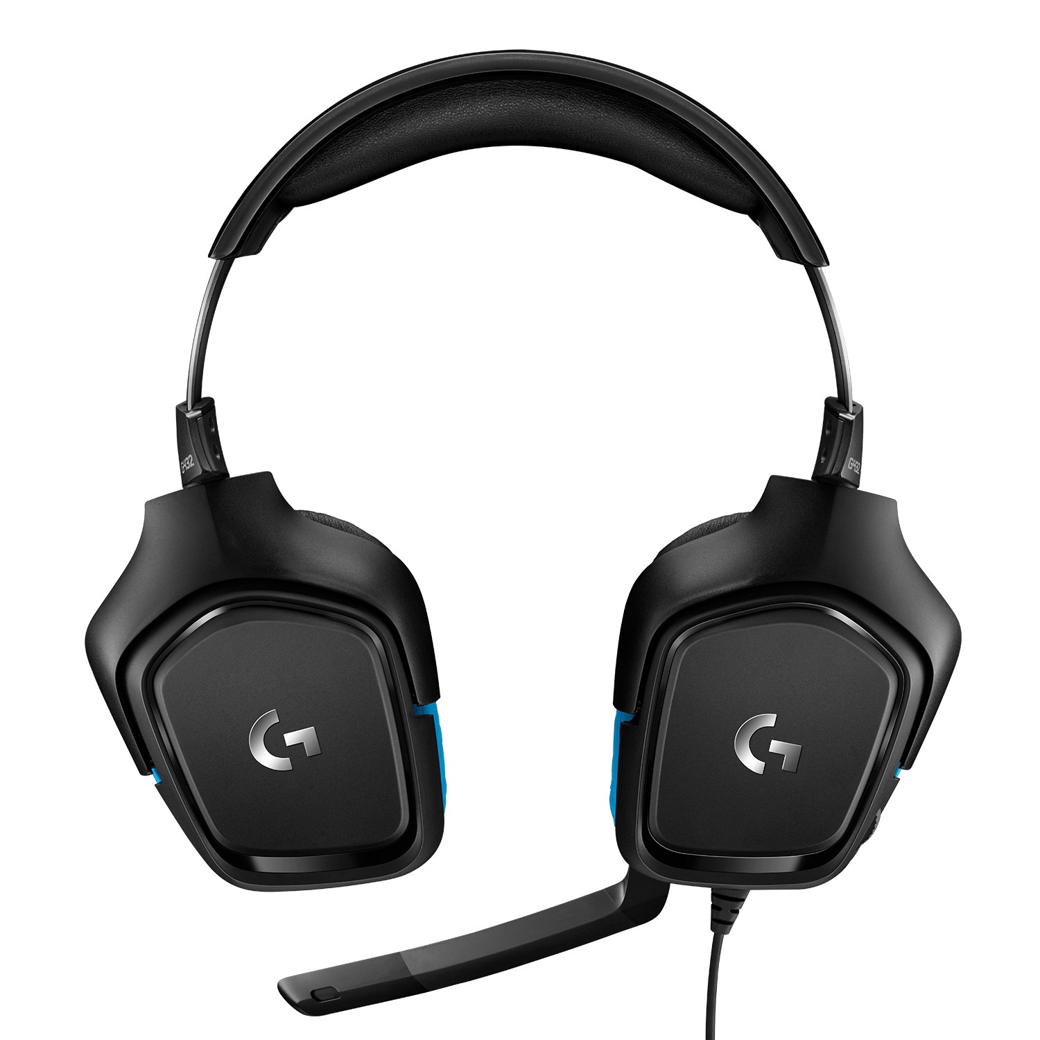 Logitech G432 Cuffia Gaming Cablate con Audio Surround 7.1, Driver da 50 mm, Microfono Flip-to-Mute, Nero/Blu