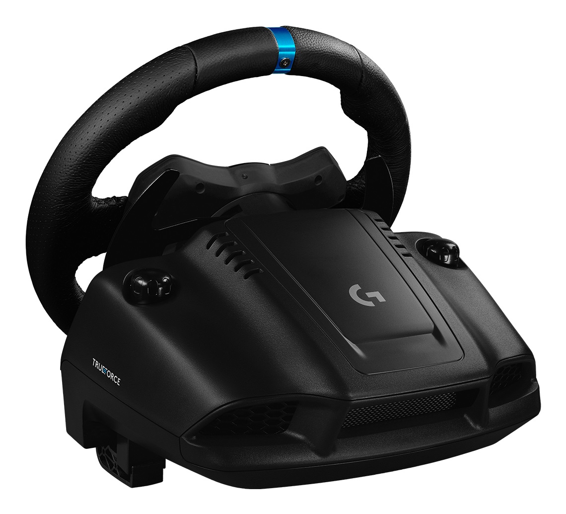 Logitech G G923 Volante da Corsa e Pedali con Tecnologia TrueForce, Cablato, 900° di Angolo di Rotazione, Compatibile con PC, PlayStation 4 e PlayStation 5 - Nero