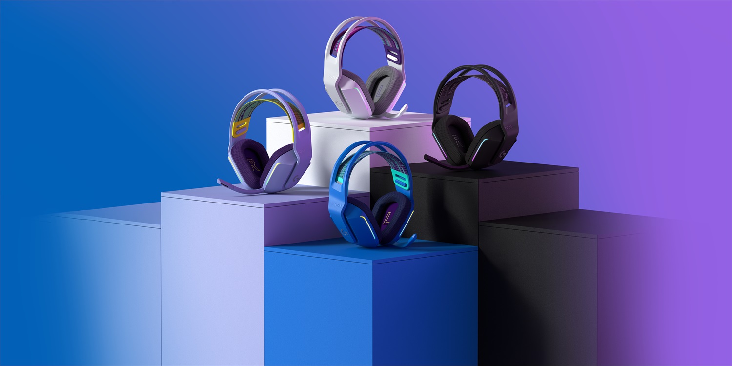 Logitech G733 Cuffie da Gioco Wireless LIGHTSPEED Bianco con Audio Surround e Illuminazione RGB