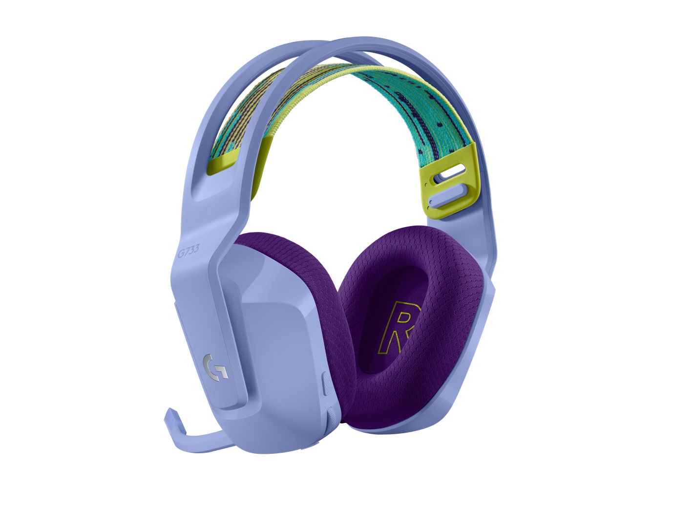 Logitech G733 Cuffie Gaming Wireless Lillà con Microfono, Audio Surround e Illuminazione RGB