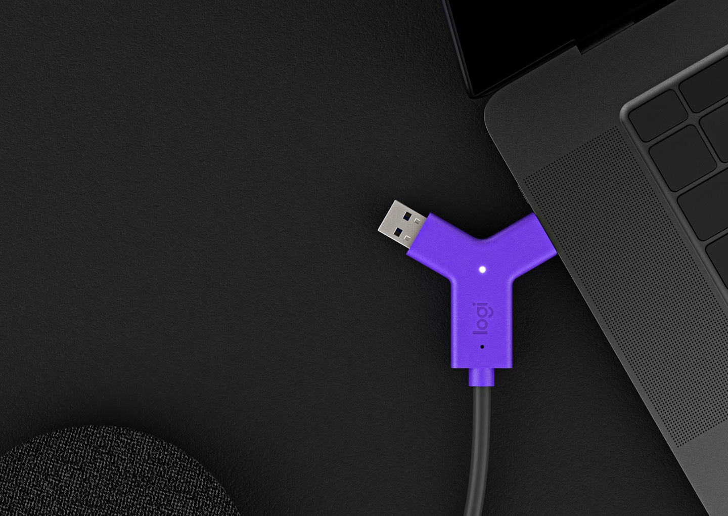 Logitech Swytch Trasmettitore e Ricevitore AV Cablato 3840x2160 Pixel 30 fps Nero, Viola