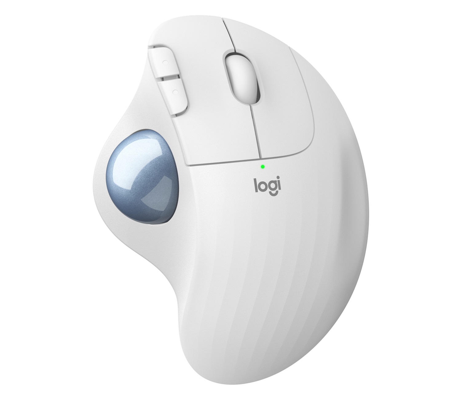 Logitech Ergo M575 Mouse Trackball Wireless Bianco - Ergonomico per Mano Destra, RF senza fili Bluetooth, 2000 DPI