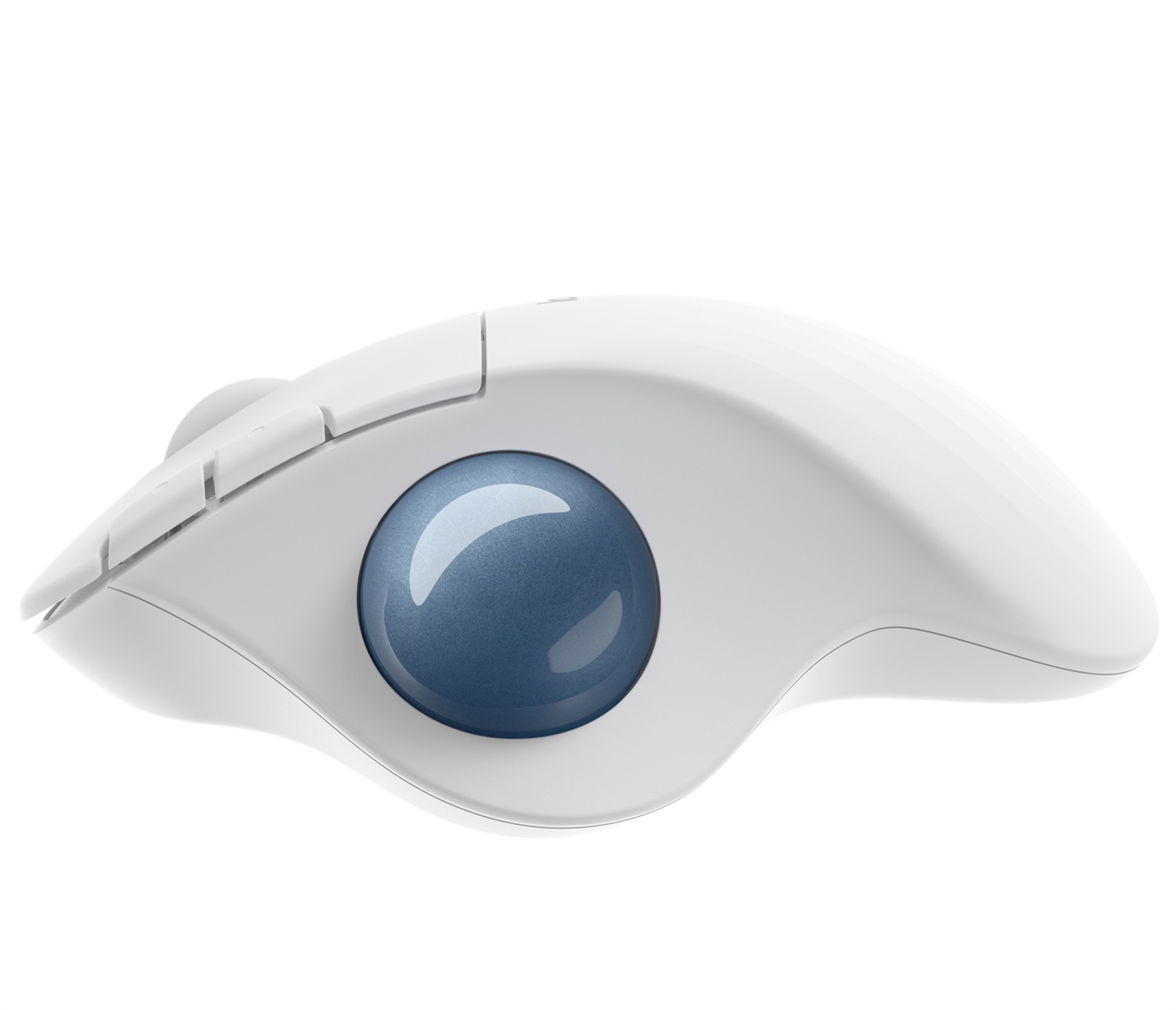 Logitech Ergo M575 Mouse Trackball Wireless Bianco - Ergonomico per Mano Destra, RF senza fili Bluetooth, 2000 DPI