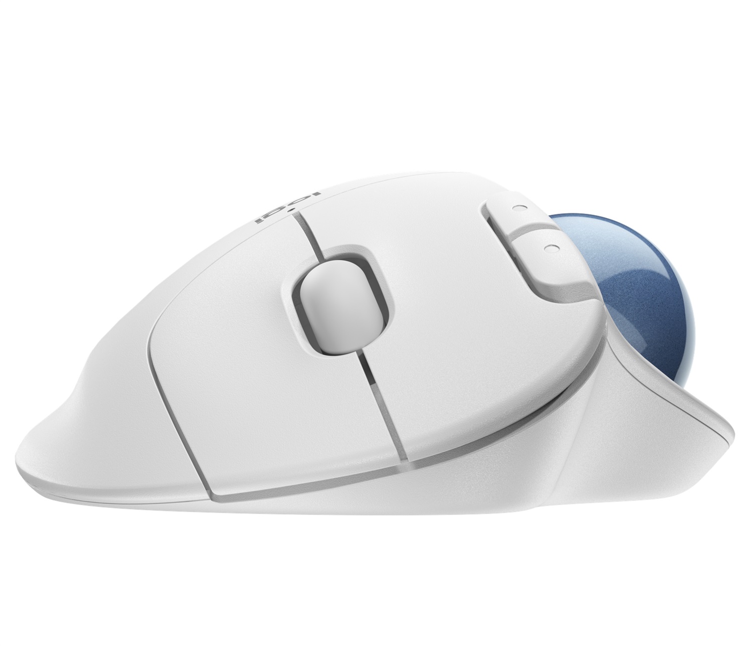 Logitech Ergo M575 Mouse Trackball Wireless Bianco - Ergonomico per Mano Destra, RF senza fili Bluetooth, 2000 DPI
