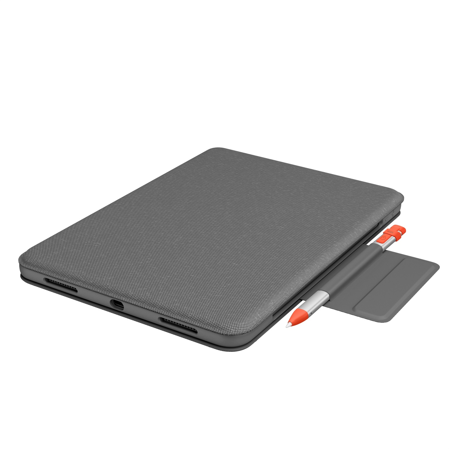 Logitech Folio Touch Custodia iPad con Tastiera e Trackpad - Compatibile con iPad Air 4a e 5a Gen, Layout Francese AZERTY, Colore Grigio