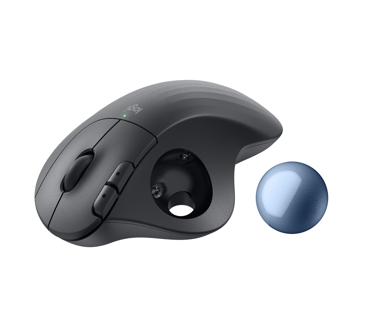 Logitech ERGO M575 Mouse Trackball Wireless Ergonomico per Business - Mano Destra, RF Bluetooth, 2000 DPI, Grafite