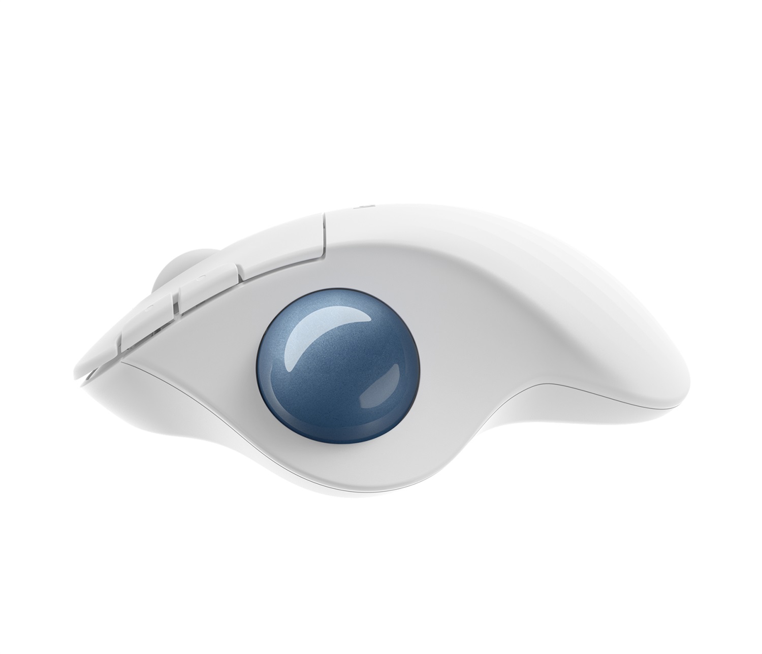 Logitech ERGO M575 Mouse Trackball per Business - Mano destra, RF senza fili Bluetooth, 2000 DPI, Ergonomico, Bianco
