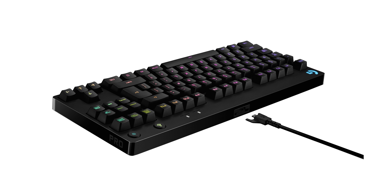 Logitech G PRO Tastiera Gaming Meccanica Tenkeyless USB QWERTY Italiano Nero con Switch GX Blue Clicky e Retroilluminazione LIGHTSYNC RGB