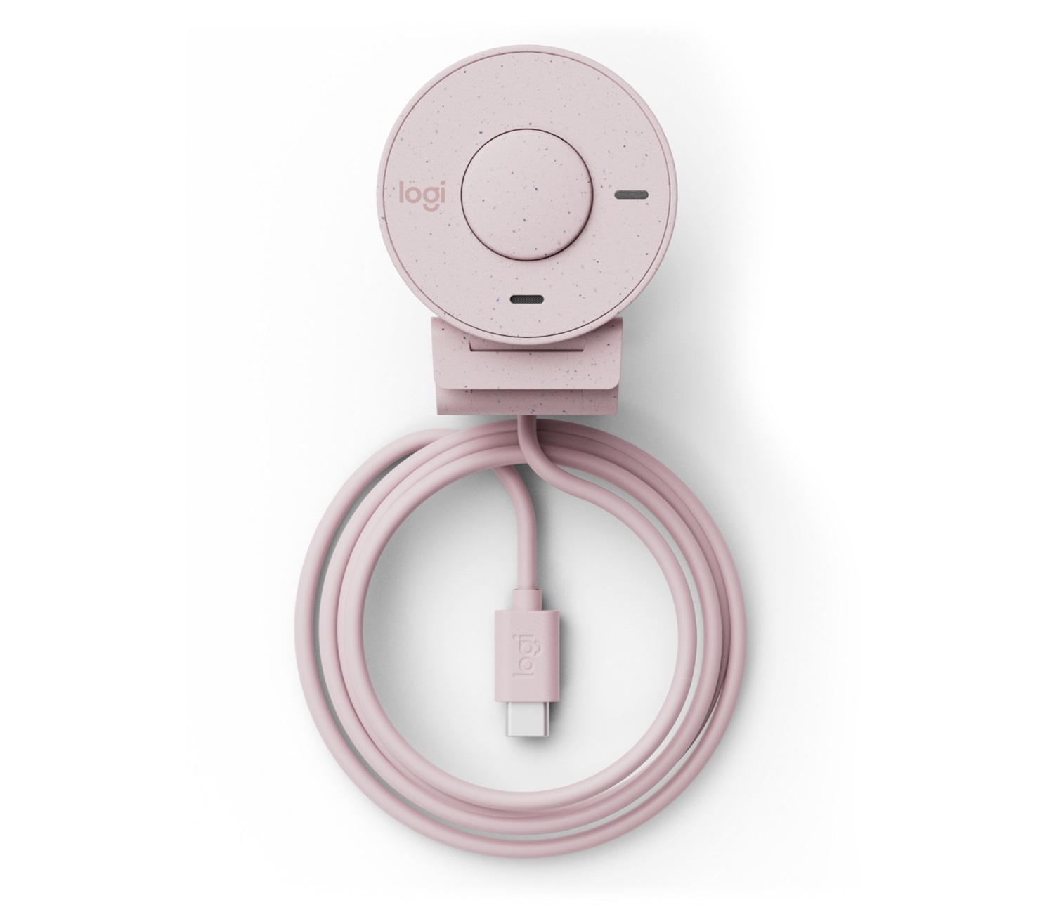 Logitech Brio 300 Webcam Full HD 2 MP 1920 x 1080 Pixel USB-C Rosa con Otturatore Privacy e Microfono con Riduzione del Rumore