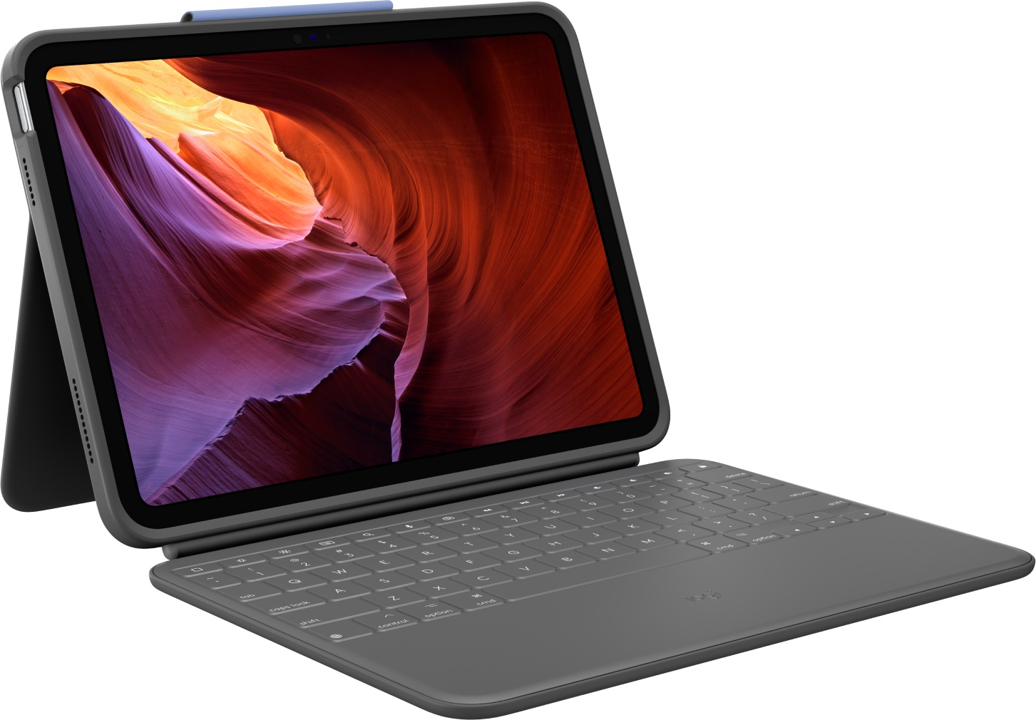 Logitech Rugged Folio - Custodia con Tastiera Protettiva per iPad (10ª generazione) con Smart Connector e Tastiera a Prova di Liquidi - Layout Pan Nordic