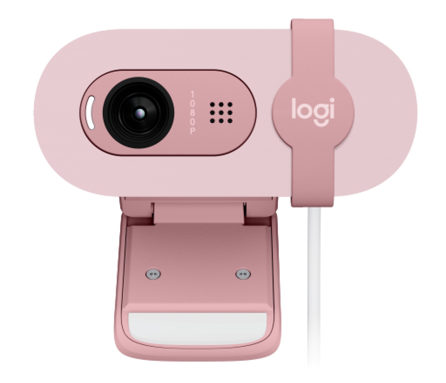 Logitech Brio 100 Webcam Full HD 2 MP 1920 x 1080 Pixel Rosa con Microfono Integrato e Bilanciamento Automatico Illuminazione
