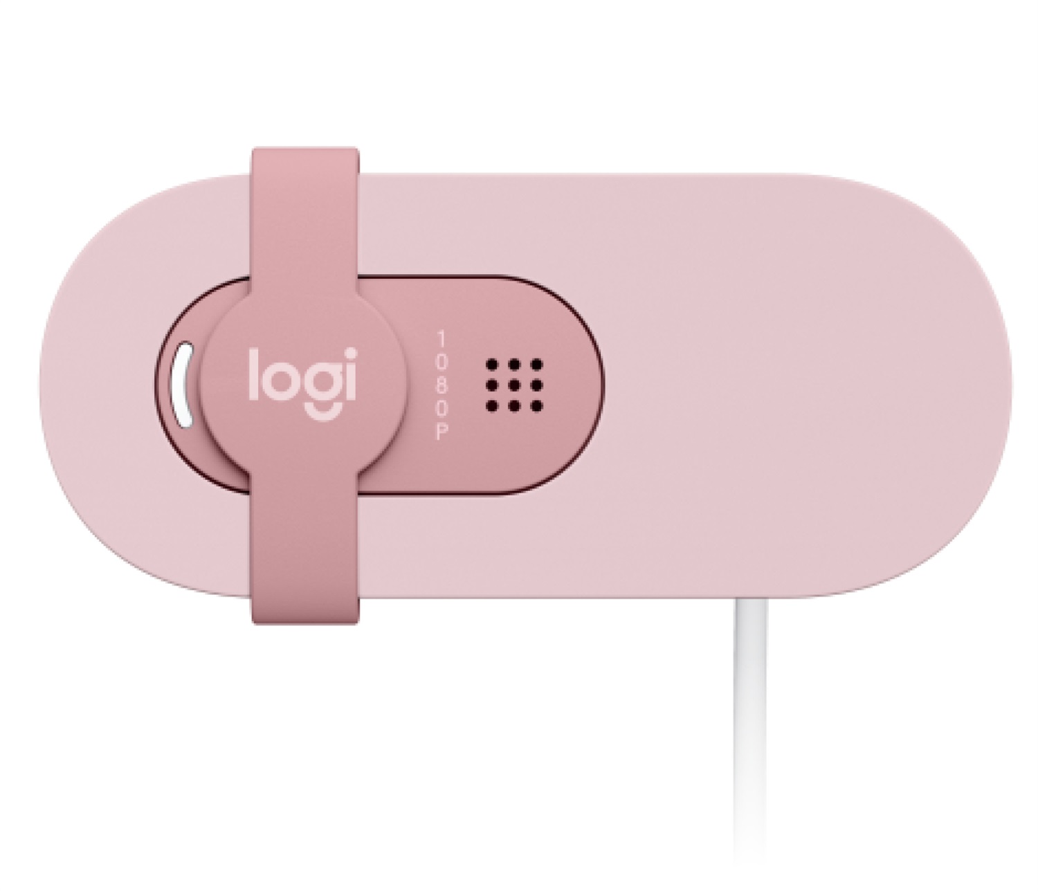 Logitech Brio 100 Webcam Full HD 2 MP 1920 x 1080 Pixel Rosa con Microfono Integrato e Bilanciamento Automatico Illuminazione