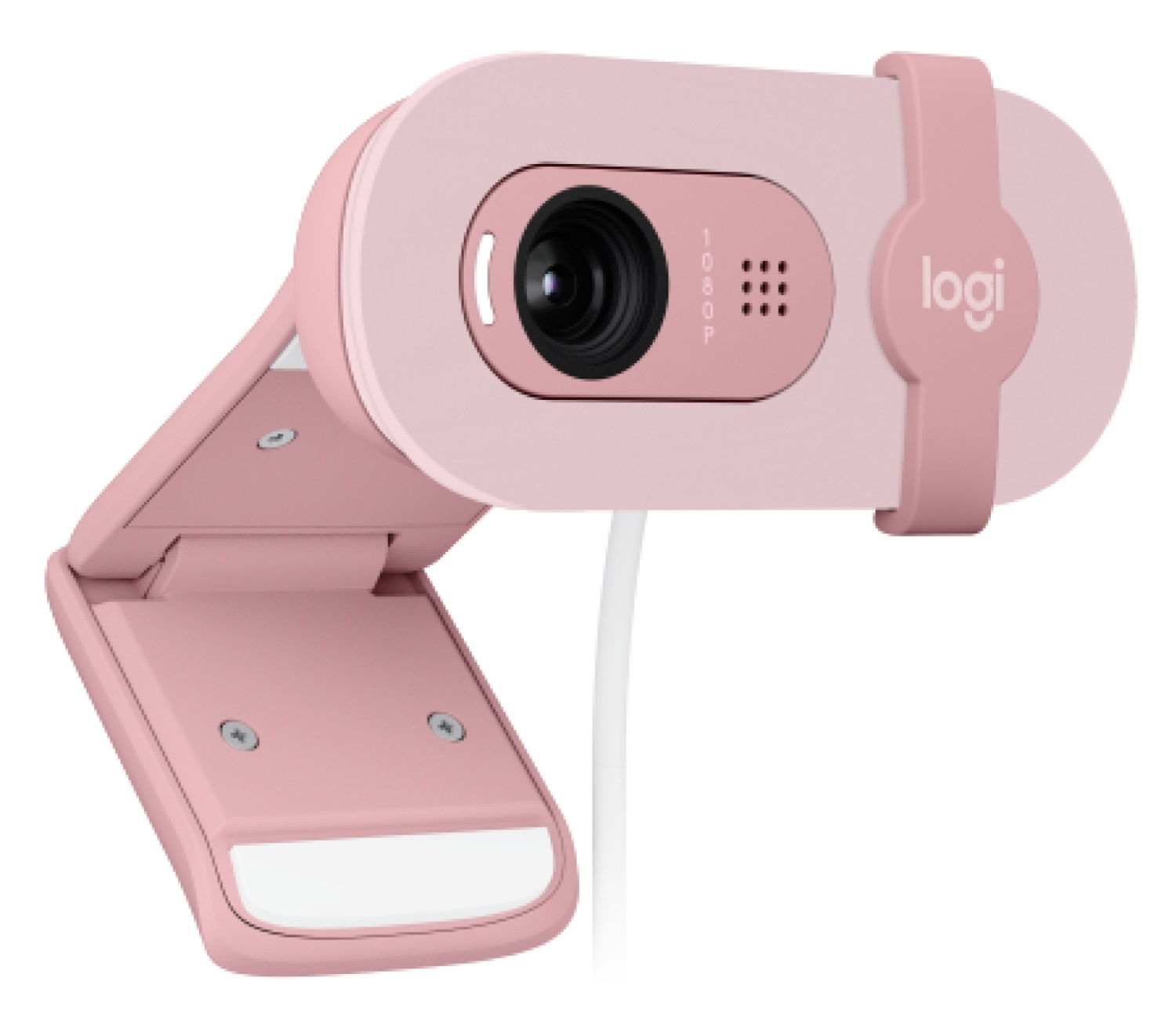 Logitech Brio 100 Webcam Full HD 2 MP 1920 x 1080 Pixel Rosa con Microfono Integrato e Bilanciamento Automatico Illuminazione
