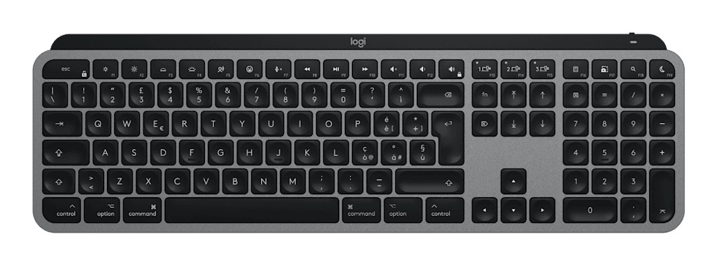 Logitech MX Keys S Tastiera Wireless Bluetooth per Mac QWERTY Space Grey con Retroilluminazione Intelligente