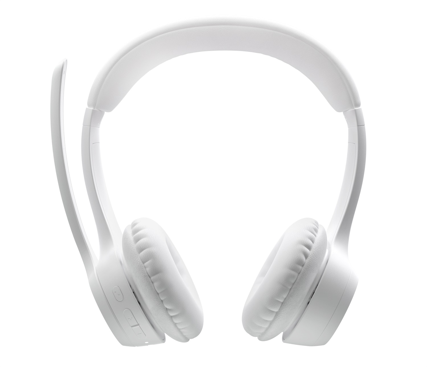 Logitech Zone 300 Cuffia con Microfono Wireless Bluetooth Bianco - Cancellazione del Rumore, Compatibile con Windows, Mac, iOS e Android