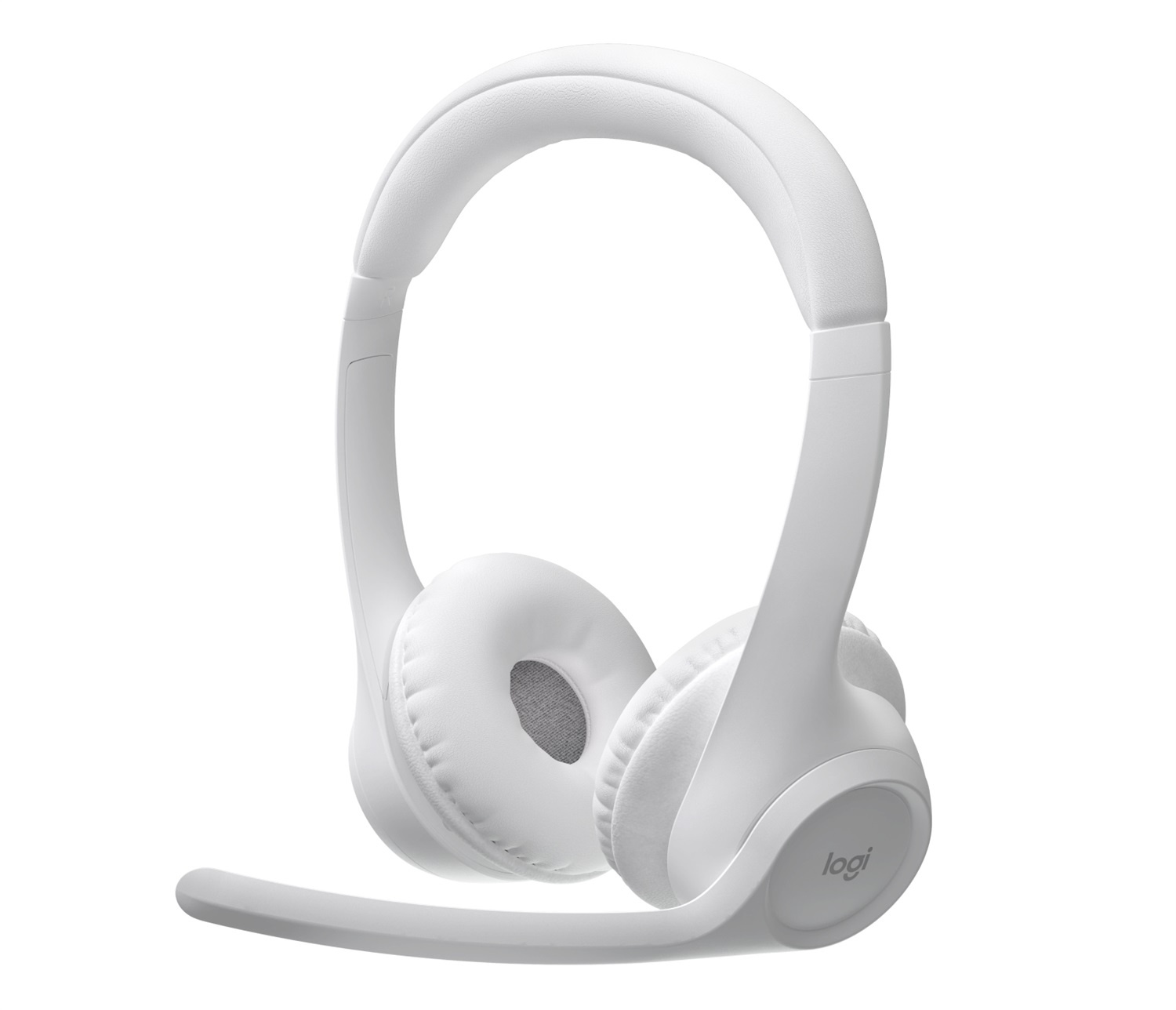 Logitech Zone 300 Cuffia con Microfono Wireless Bluetooth Bianco - Cancellazione del Rumore, Compatibile con Windows, Mac, iOS e Android