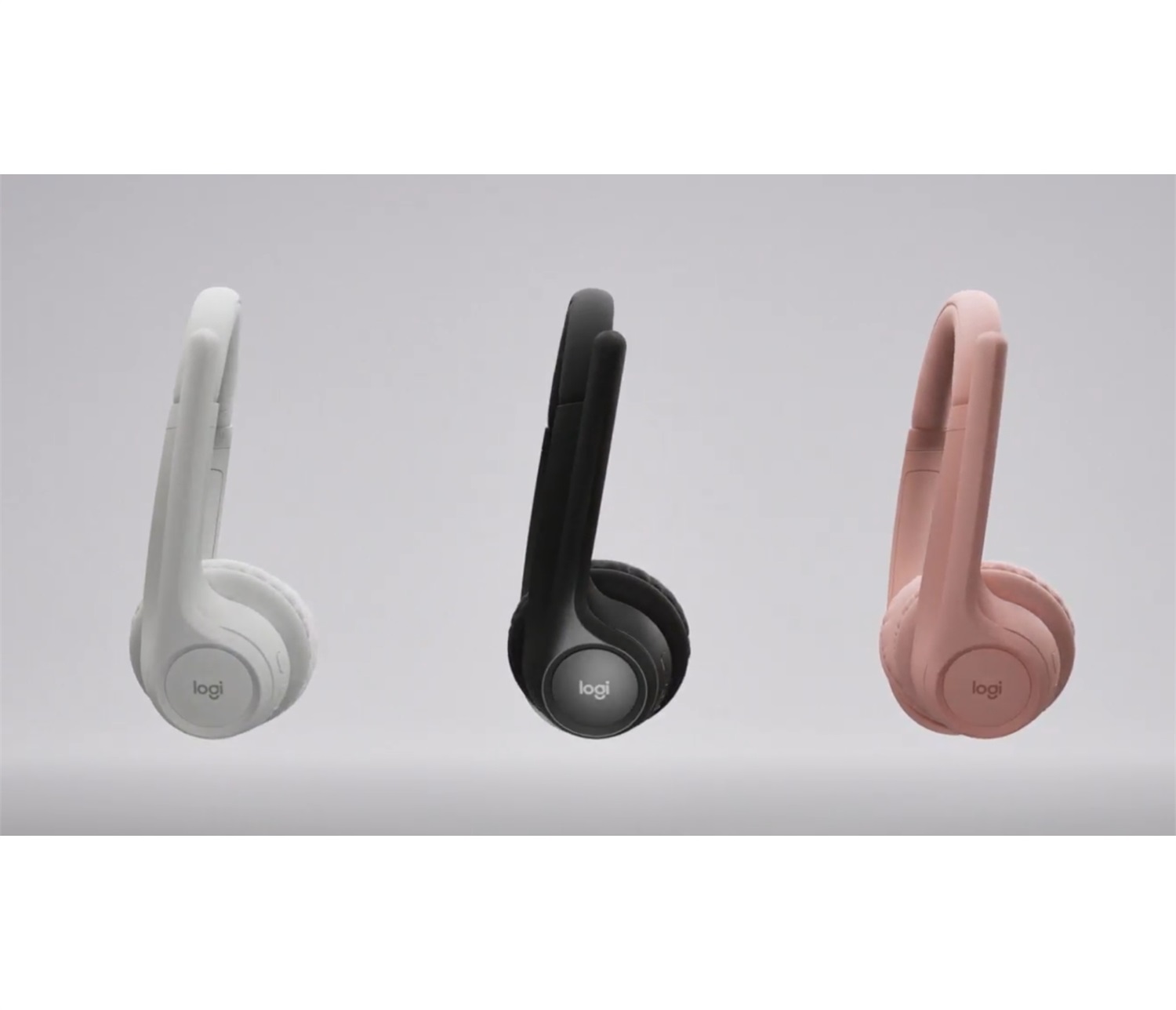Logitech Zone 300 Cuffia Wireless Bluetooth con Microfono, Cancellazione del Rumore, Compatibile con Windows, Mac, iOS, Android - Nero