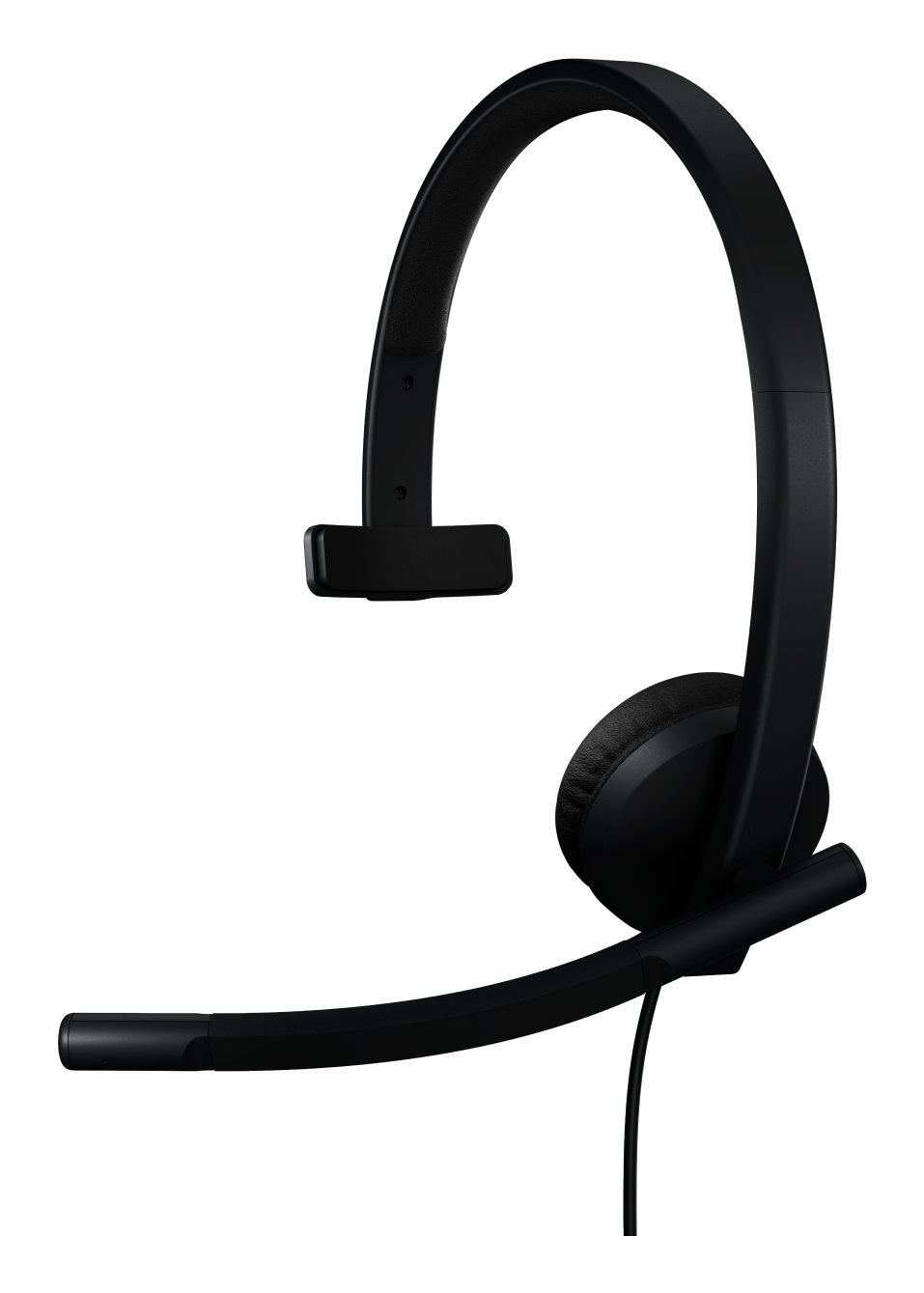 Logitech H570e - Cuffia con Microfono Cablate USB-A, Audio Mono, Cancellazione Rumore, Controlli sul Cavo, Certificata Microsoft Teams, Nera