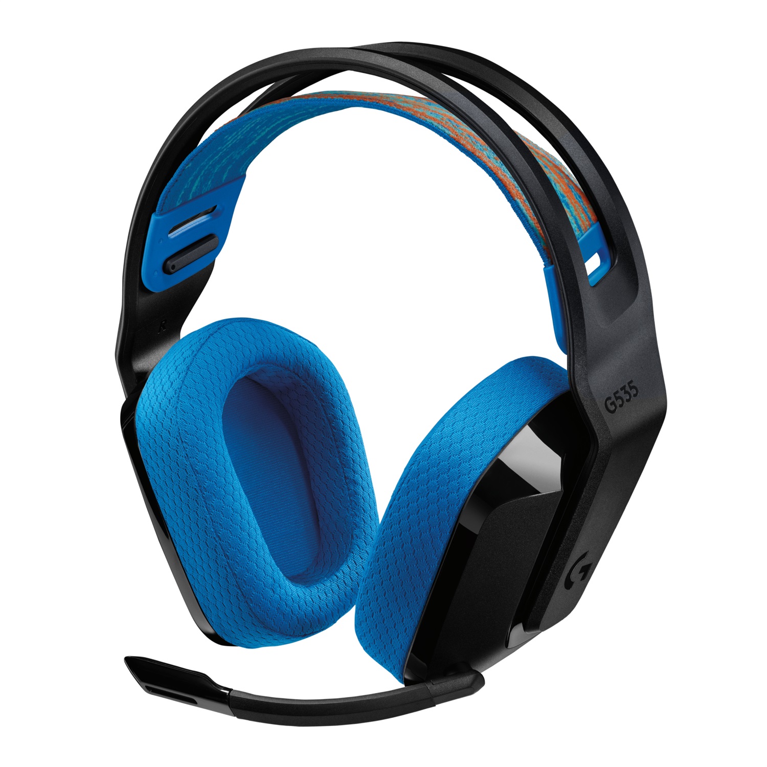 Logitech G535 Auricolare Wireless A Padiglione Gaming Nero e Blu - LIGHTSPEED, 33h Autonomia, Compatibile con PS5/PS4/PC