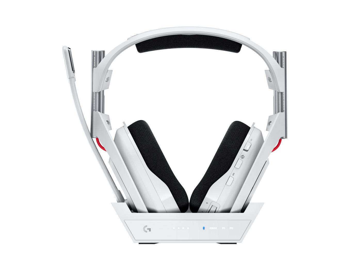 Logitech G Astro A50 (Gen 5) Cuffia con Microfono Gaming Wireless LIGHTSPEED - USB Type-C/Type-A, Bluetooth, PRO-G GRAPHENE, Passaggio fra 3 Sistemi, Bianco
