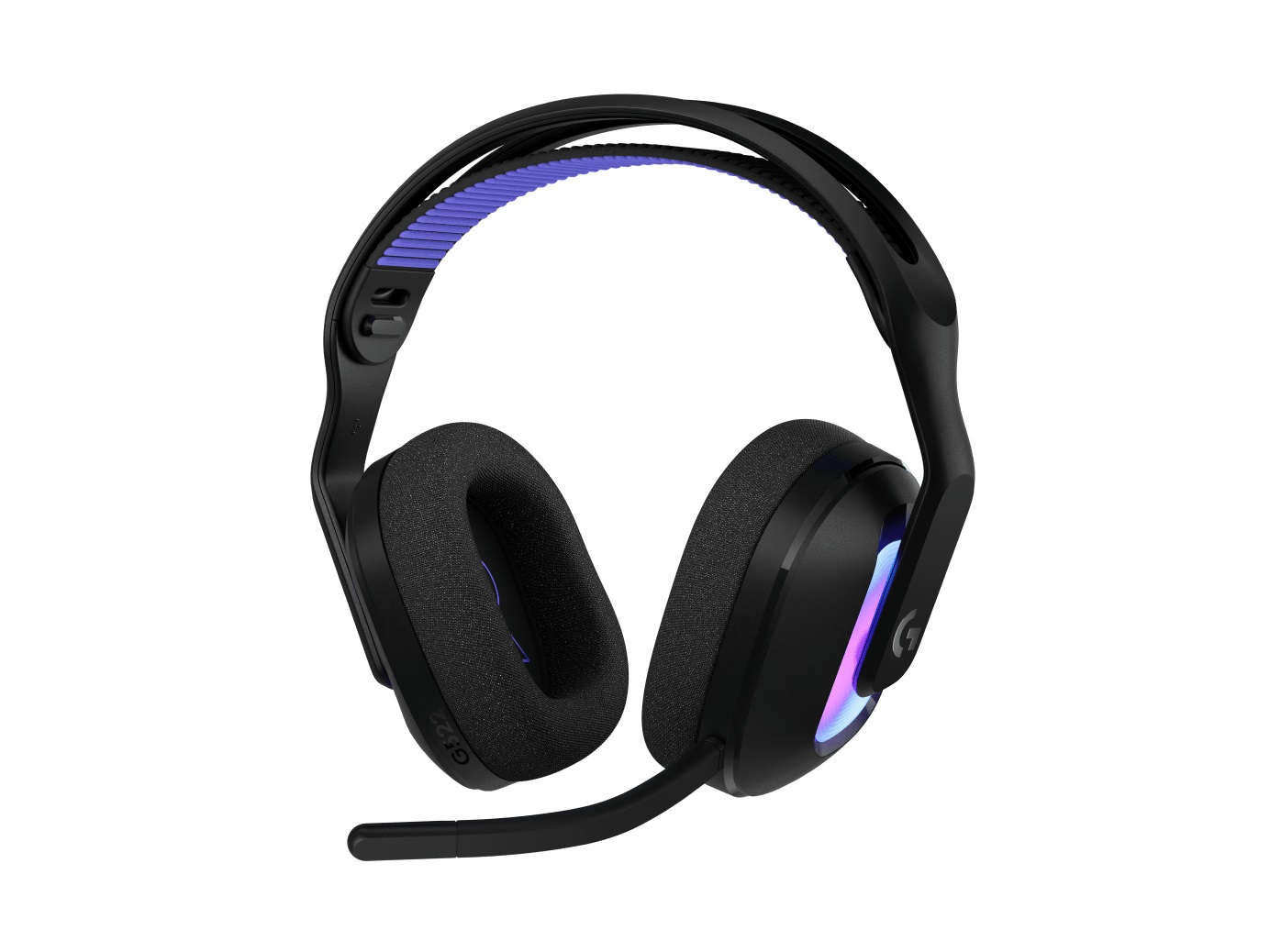 Logitech G G522 Lightspeed Cuffie Gaming Wireless Over-Ear con Microfono, LIGHTSYNC RGB, Connettività LIGHTSPEED e Bluetooth, USB-A a USB-C, Nero