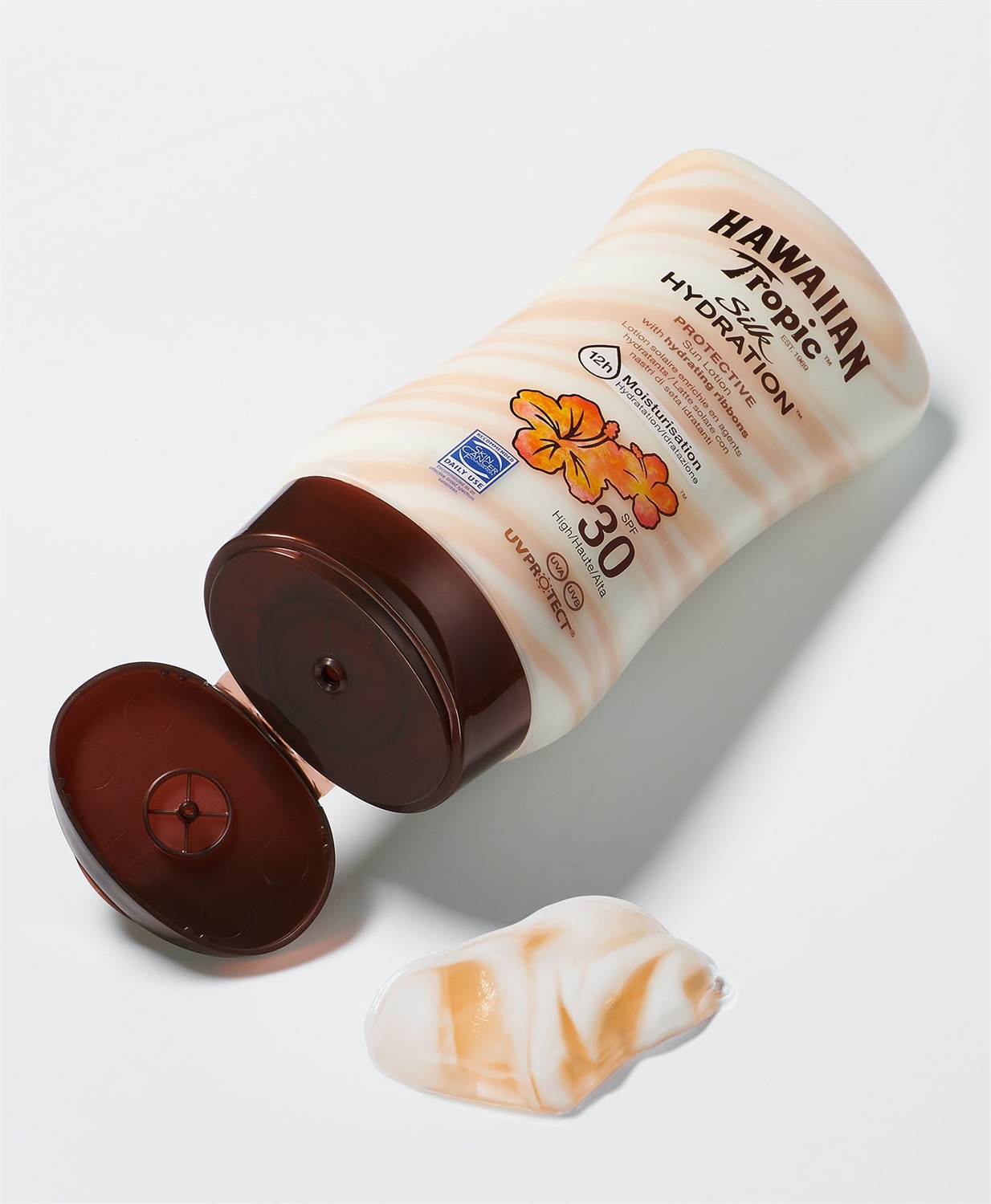 Hawaiian Tropic Silk Hydration Protective Sun Lotion SPF 15 - Lozione Solare Idratante 180 ml con Protezione UVA/UVB e Resistente all'Acqua