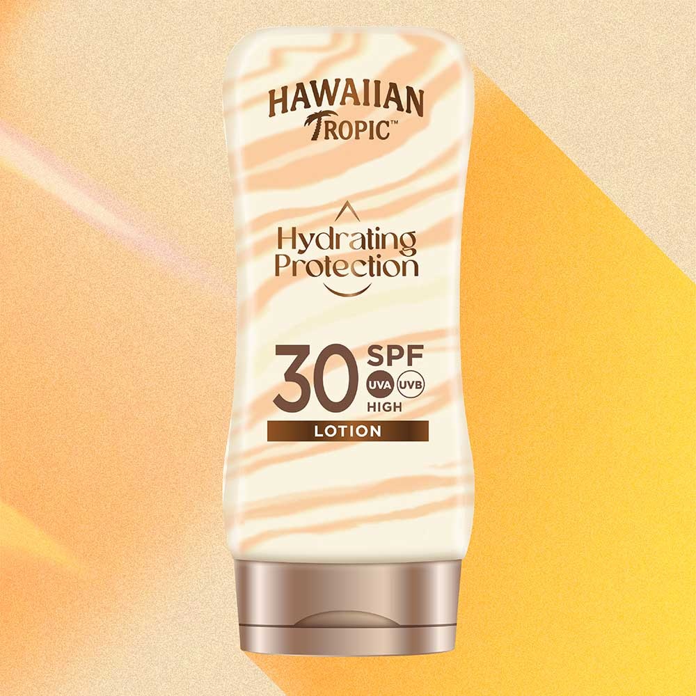 Hawaiian Tropic Lozione Solare Idratante SPF 30 - 180 ml, Protezione UVA e UVB, 12 Ore di Idratazione con Proteine della Seta