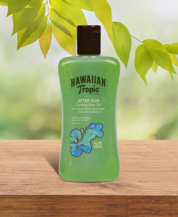 Hawaiian Tropic Doposole Cool Aloe Gel - 200 ml, Gel lenitivo e rinfrescante per la pelle dopo sole