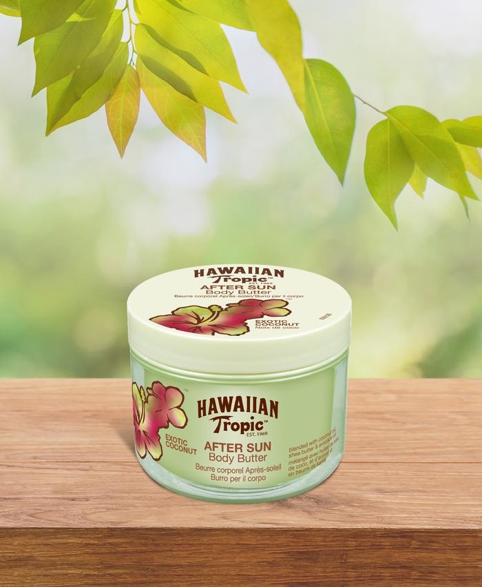 Hawaiian Tropic Enriching Body Butter Doposole - 250 ml, 12 Ore di Idratazione, con Burro di Karité e Profumo di Cocco, Vegan