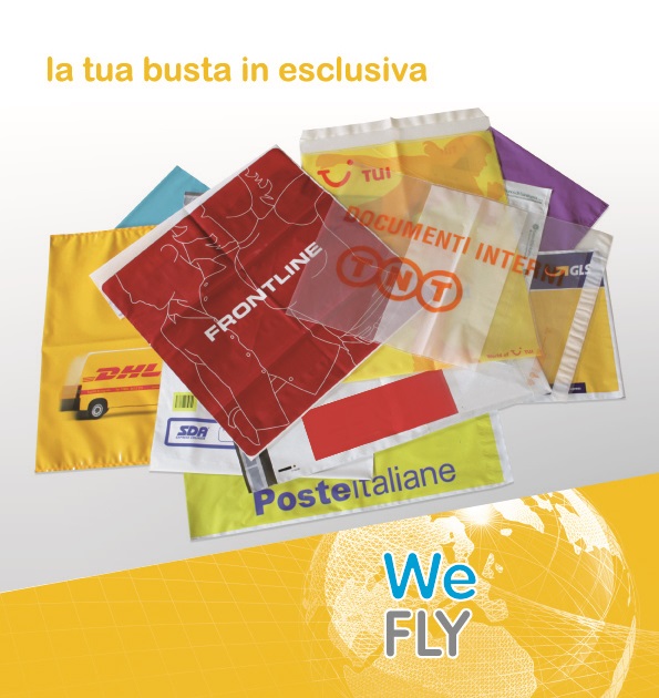 Willchip Buste per Spedizioni WeFLY in MaterBi Bianco Opaco - Formato C3 33x42 5 cm - Confezione da 25 Pezzi