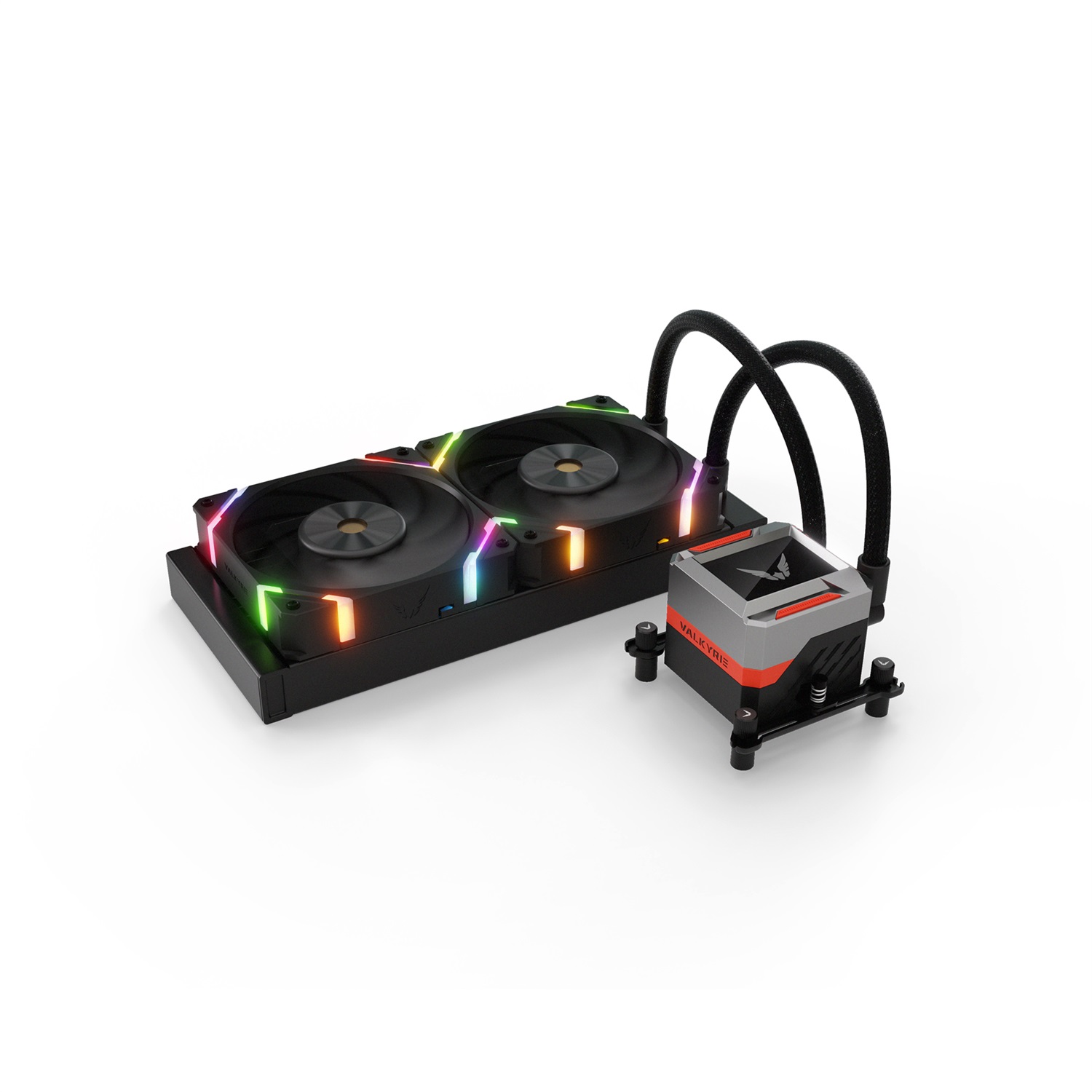 Valkyrie VK-AIOSY240B Raffreddatore di Liquidi AIO 240mm Nero con Ventole ARGB
