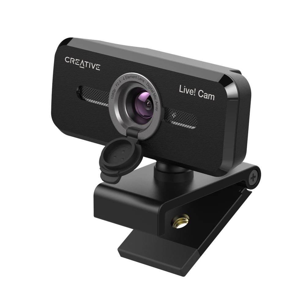 Creative Labs Live! Cam Sync 1080P V2 Webcam Full HD 2 MP USB 2.0 Nero con Doppio Microfono e Riduzione del Rumore