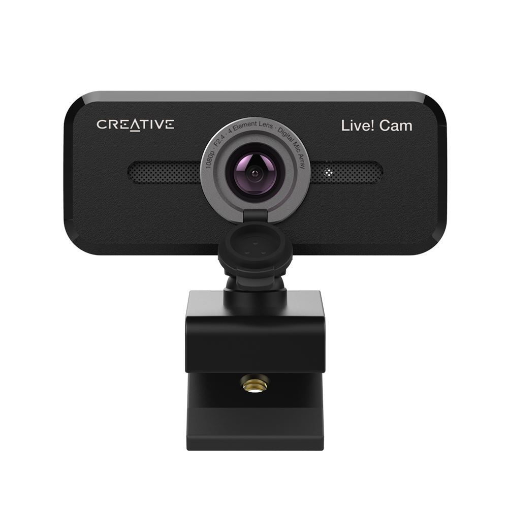 Creative Labs Live! Cam Sync 1080P V2 Webcam Full HD 2 MP USB 2.0 Nero con Doppio Microfono e Riduzione del Rumore