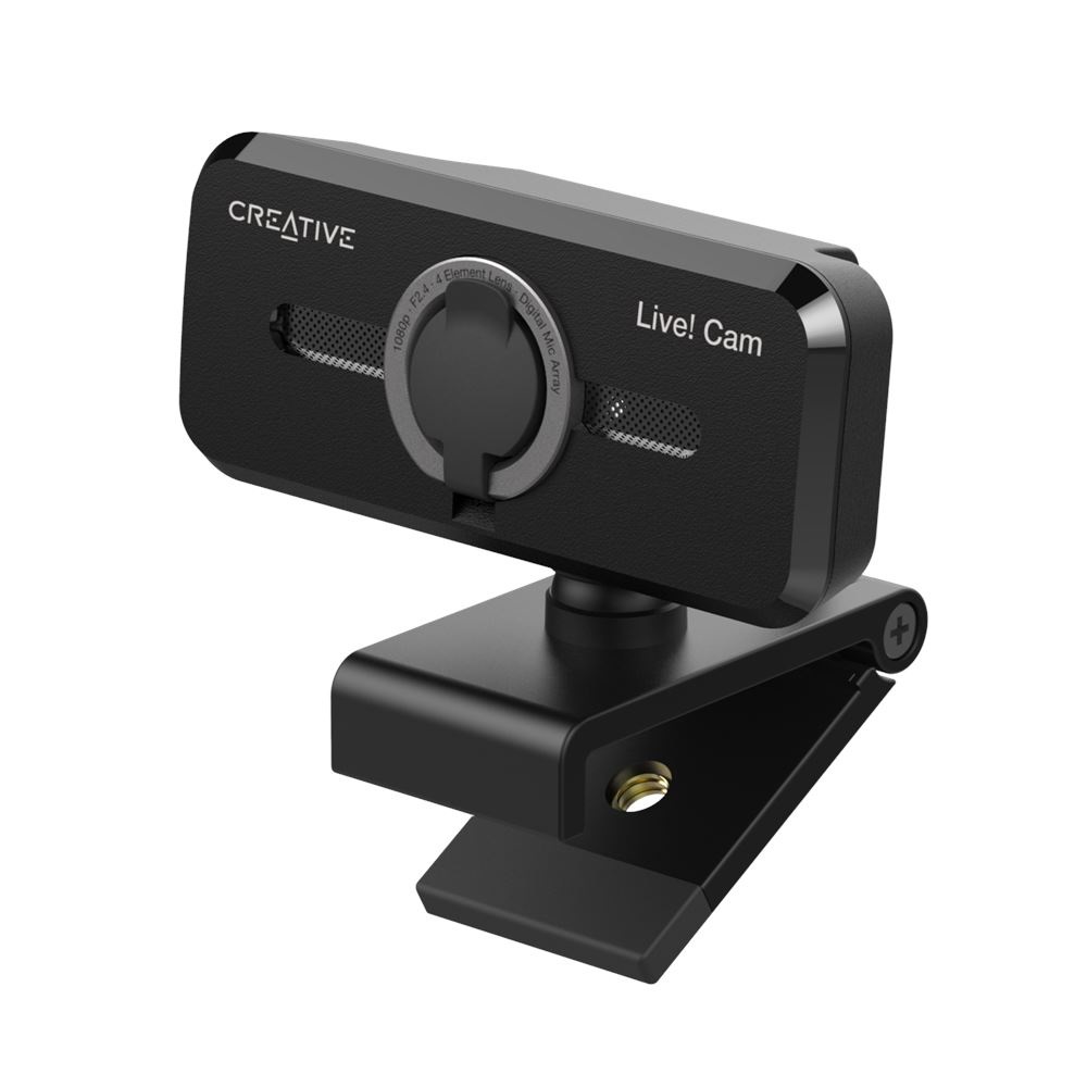Creative Labs Live! Cam Sync 1080P V2 Webcam Full HD 2 MP USB 2.0 Nero con Doppio Microfono e Riduzione del Rumore
