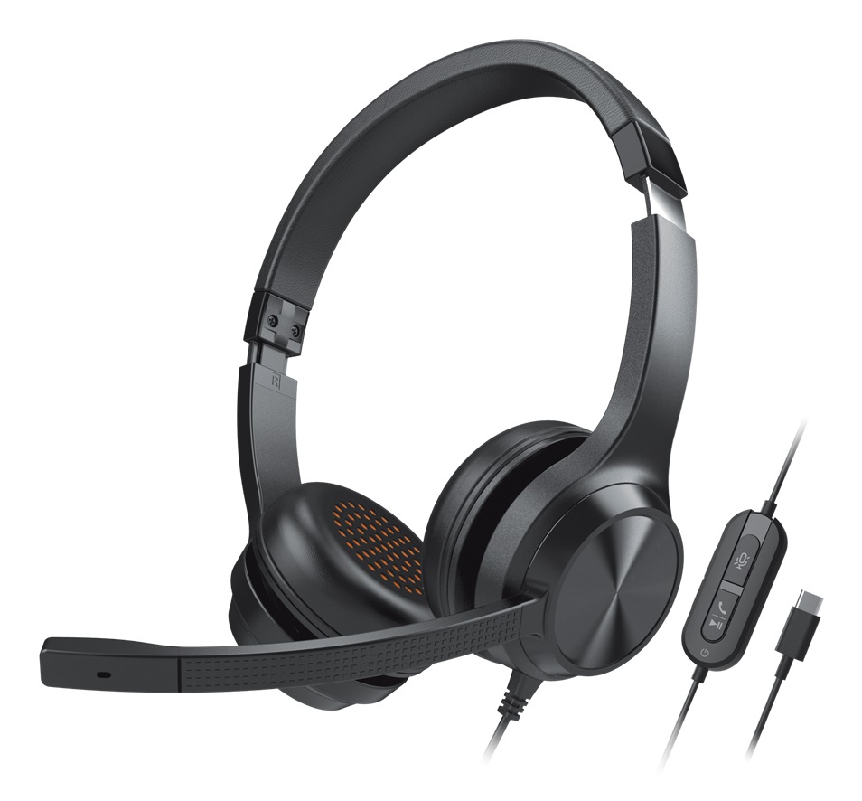 Creative Labs Chat USB Auricolare Cablato con Microfono a Cancellazione di Rumore, Nero, 2,1 m